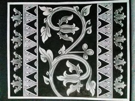 Tumpal banji motif merupakan contoh pilin kawung lereng dan meander Dessy Indah